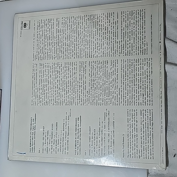 Vintage Paul Robeson In live performance Record - Picture 2 of 2